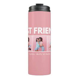 Moderne, mädchenhafte Multi-Foto-Skripte trendige  Thermosbecher