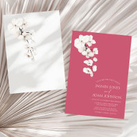 Moderne Magenta Rosa Orchideen Blume Hochzeit