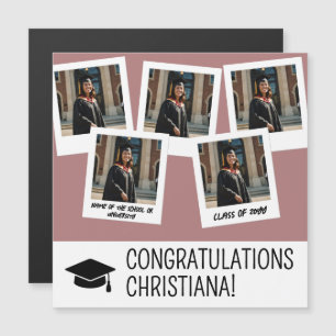 Moderne Magnetkarte für Abschluss Snapshot