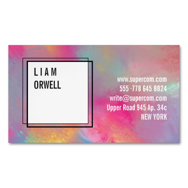 Moderne Magnetkarten Magnetische Visitenkarte (Vorderseite)