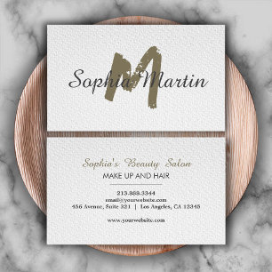 Moderne Makeup Artist & Artist Hair Stylist Salon Visitenkarte