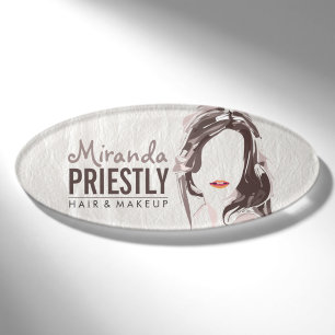 Moderne Makeup Artist und Friseur Schönheitssalon Namenschild