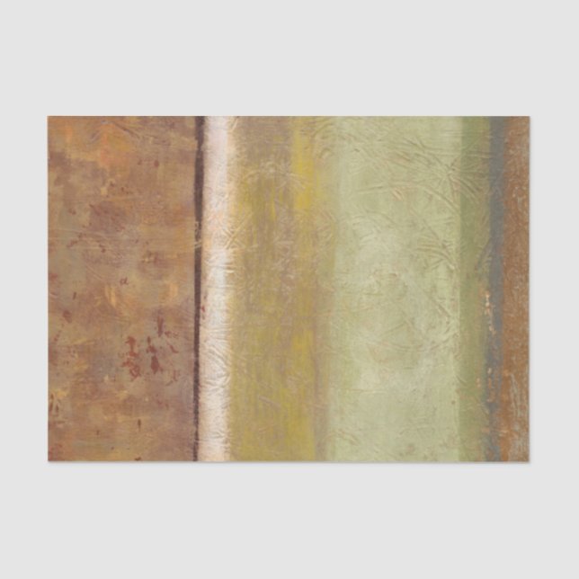 Moderne Malerei in den Erdtönen durch Normannen Seidenpapier (Vorderseite)