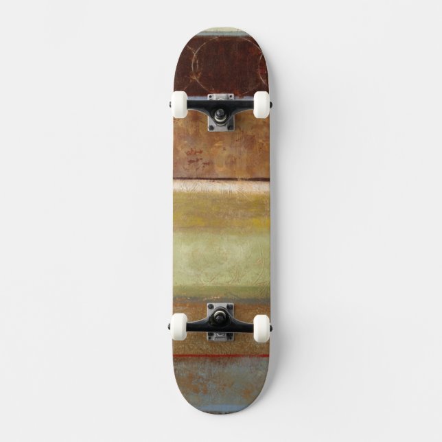 Moderne Malerei in Earth Tones von Norman Wyatt Skateboard (Vorderseite)