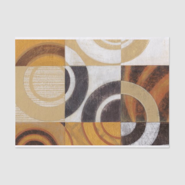 Moderne Malerei mit kreisförmigen Mustern Seidenpapier (Vorderseite)