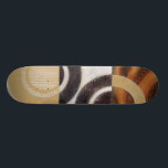 Moderne Malerei mit kreisförmigen Mustern Skateboard<br><div class="desc">Dieses von Norman Wyatt,  Jr. gemalte,  moderne Gemälde mit bunten kreisförmigen Mustern auf neun Quadraten. Gut für eine Mauer,  die Kunst braucht,  sowie für jemanden,  der will,  ihren Dart throp zu üben!</div>