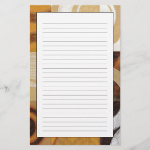 Moderne Malerei mit Kreismustern Briefpapier