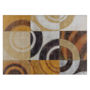 Moderne Malerei mit Kreismustern Schneidebrett