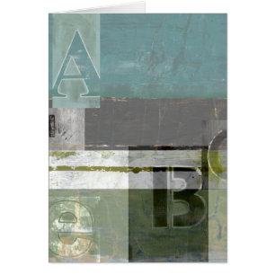 Moderne Malerei mit versammelten Buchstaben