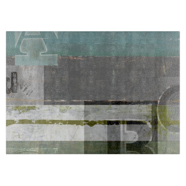 Moderne Malerei mit versammelten Buchstaben Schneidebrett (Vorderseite)