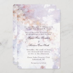 Moderne Malerei Romantische Hochzeitseinladung Einladung