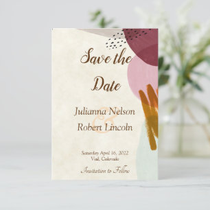 Moderne Malerei Save-the-Date-Einladung Einladung
