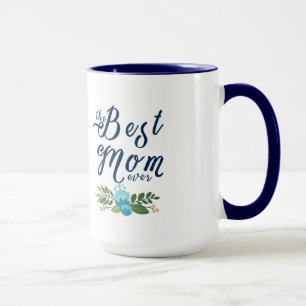 Moderne Mama aller Zeiten - Blauer Text und Design Tasse