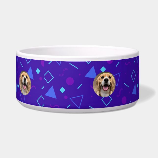 Moderne Mama für Hunde Personalisiert Mit Monogram Napf (Rechts)