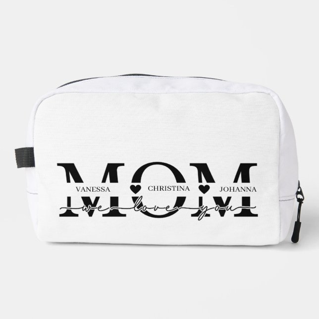 Moderne Mama Kinder nennen Muttertag Waschbeutel (Vorderseite)