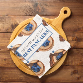 Moderne Mama macht das Beste aus Pancakes Geschirrtuch