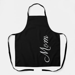 Moderne Mama Schwarz-Weiß-Schrift Personalisiert Schürze
