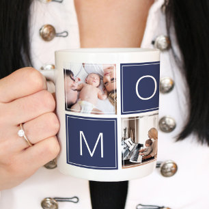 Moderne Mami-Fotocollage Individueller riesiger Ka Jumbo-Tasse