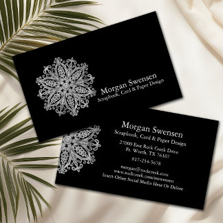Moderne Mandala Grafische Scrapbooking Business Ca Visitenkarte