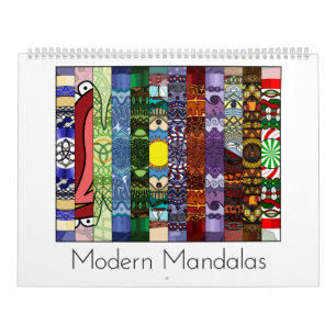 Moderne Mandalase 12 Monate Kalender