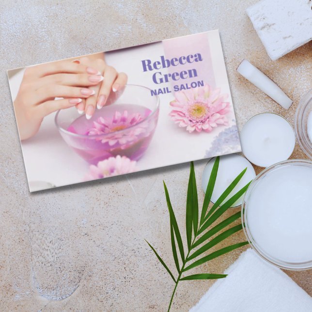 Moderne Maniküre Nägel Nagelsalon Maniküre Visitenkarte (Von Creator hochgeladen)