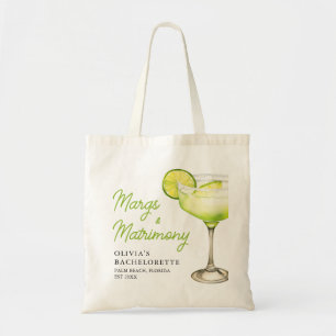 Moderne Margs und Matrimony Junggesellinnenabschie Tragetasche