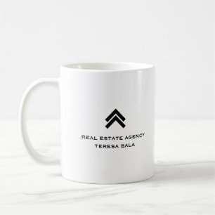 Moderne Markenidentität für Immobilienmakler und V Kaffeetasse
