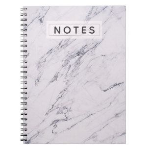 Moderne Marmor Grau Weiß Elegant Chic Personalisie Notizblock