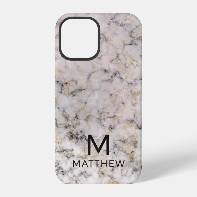 Moderne Marmor iPhone Hülle (Rückseite)