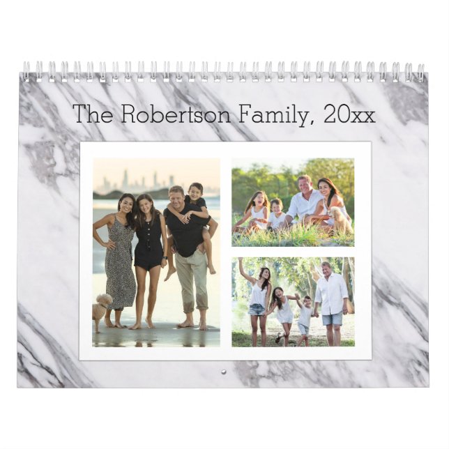 Moderne Marmorfotografie 36-Image-Familie Kalender (Titelbild)