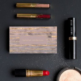 Moderne Marmorgoldfolie Edelstein Innenarchitektin Visitenkarte