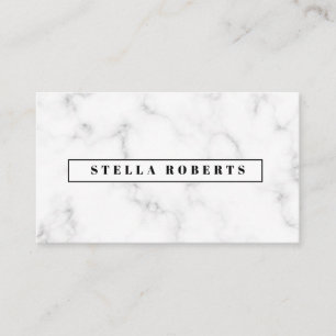 Moderne Marmorkarte Visitenkarte