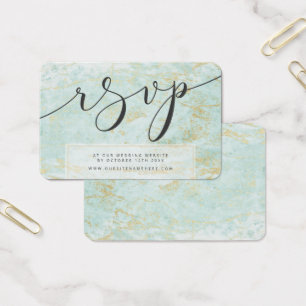 Moderne Marmorkarten in Ocean & Gold UAWG Beilagen