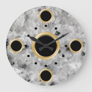 Moderne Marmorsäulen Große Wanduhr