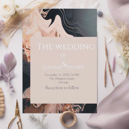 Moderne Marmortextur Einladung