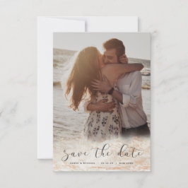 Moderne Marmorverkleidung in beige Kupfer-Foto Save The Date