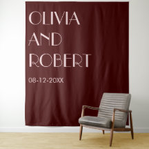 Moderne Maroon in hellrosa ästhetischer Hochzeitss