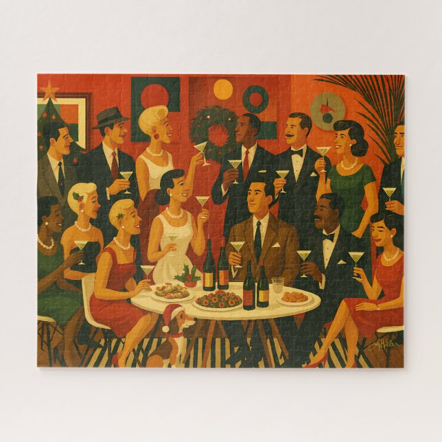 Moderne Martini-Intellektuelle im Stil der Mitte d Puzzle (Horizontal)