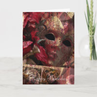 Moderne Masken Birthday