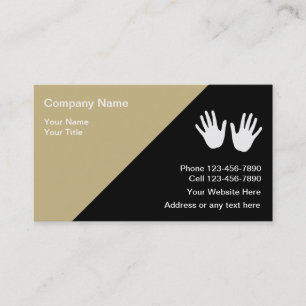 Moderne Massage Business Cards Visitenkarte