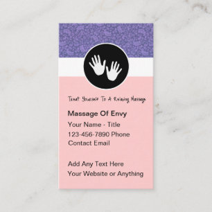Moderne Massage-Therapie-Geschäftskarten im Trend Visitenkarte