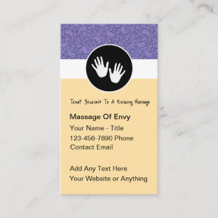 Moderne Massage-Therapie-Geschäftskarten im Trend Visitenkarte