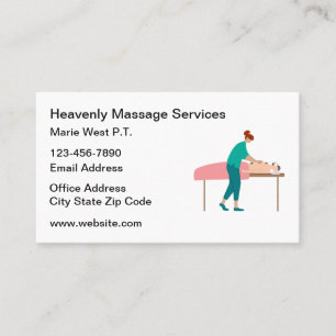 Moderne Massage-Therapie Visitenkarten Visitenkarte