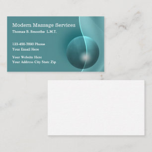 Moderne Massagen Services Businesscard Visitenkarte