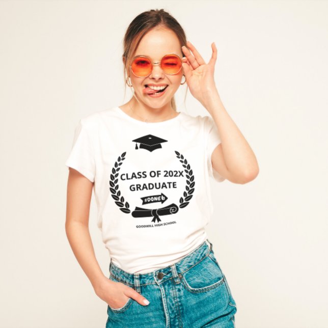 Moderne, maßgeschneiderte Graduate Class School Ab T-Shirt (Von Creator hochgeladen)