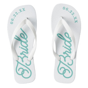 Moderne, maßgeschneiderte Hochzeitfarbenflippen Flip Flops