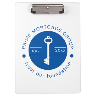 Moderne, maßgeschneiderte Hypothekenfirma hinzufüg Klemmbrett