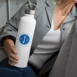 Moderne, maßgeschneiderte Hypothekenfirma hinzufüg Trinkflasche