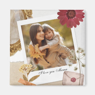Moderne Maßstäbe in der Liebe Sie Mama Foto Magnet
