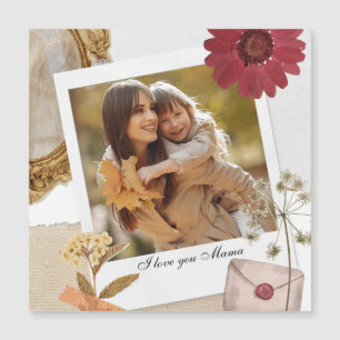Moderne Maßstäbe in der Liebe Sie Mama Foto Magnetkarte